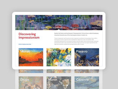 National Gallery - Original Concept art concept design digital experiment ui ux website