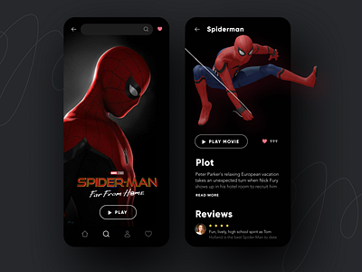 Minimalistic Movie Application / Spiderman