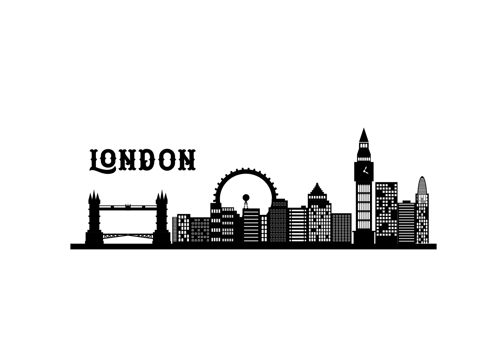 London city skyline Vector illustration by Bolasz Edogawa on Dribbble