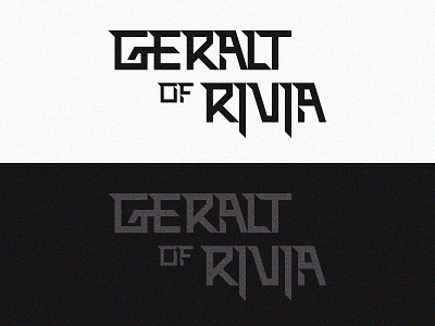 Geralt of Rivia type design