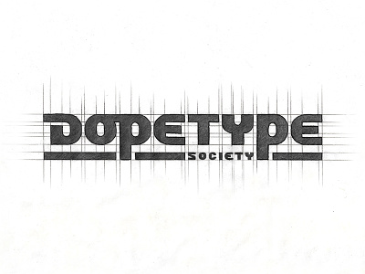 Dopetype society logotype dope hand drawn handlettering lettering lettermark logoconcept logodesign logolearn logolove logomark logotype mark sketch symbol textured type typography typography logo wordmark wordmark logo