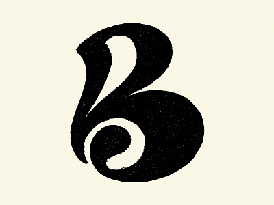 Letter B exploration 36daysoftype branding hand drawn lettering letterlogo lettermark logo logocollection logoconcept logodesign logomark logotype monogram letter mark monogram logo sketch textured type type art type design typography