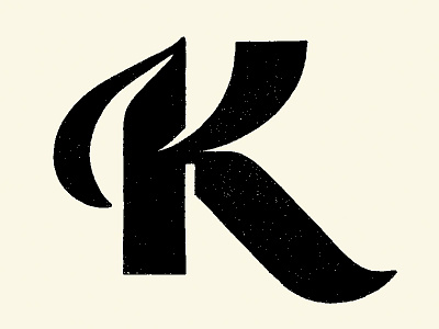 Letter K 36daysoftype branding custom lettering customtype hand drawn hand lettering illustration lettering lettering logo lettermark logodesign logolove logomark logotype sketches textured type type art type design typography