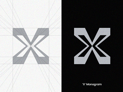 'X' Monogram brand and identity brand mark branding branding concept logo process logocollection logoconcept logocore logodesign logomark logotype marketing minimalist logo monogram design monogram letter mark monogram logo