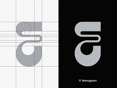 'E' Monogram branding letter lettering lettermark logoconcept logocore logodesign logolearn logolove logomark logotype minimalism minimalist logo modern logo monogram monogram letter mark monogram logo typography vector visual design