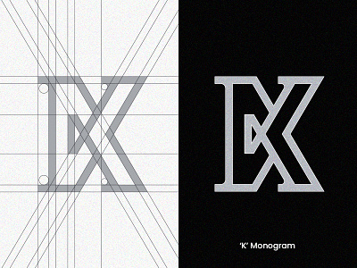 'K' Monogram brand identity design branding construction logo lettering lettermark logoconcept logocore logodesign logolounge logolove logomark logos logotype minimalist logo monogram letter mark monogram logo type typography typography logo vector