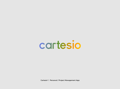 cartesio® | Personal / Project Management App branding branding design cool design logo logo design rebranding typography ux
