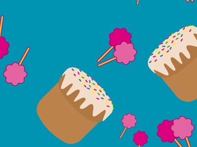 Enjoy a piece of sugar animation candy color illustration