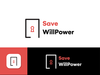 Save Willpower logo branding design insurance logo typography