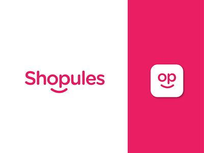 Shopules branding logo branding character design icon illustration logo onlineshop shopping typography