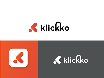 Klikko logo branding app branding design gradient icon key visual layout logo typography