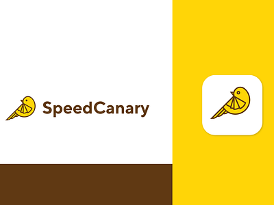 Speedcanary Logo bird branding canary design icon illustration logo