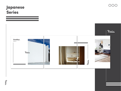 Kaiu feed content japanese series branding content design furniture layout minimalist
