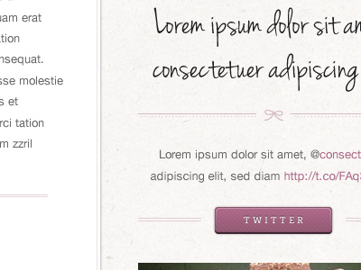 Website Concept classic female girl pink purple website
