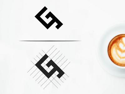 GT Monogram design illustration logo