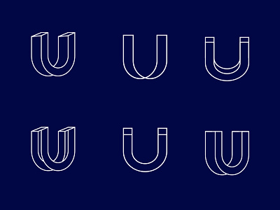 U Mark branding icon illustration logo