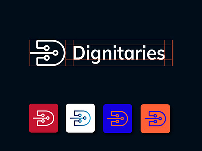 Dignitaries Colour Palette branding design icon logo