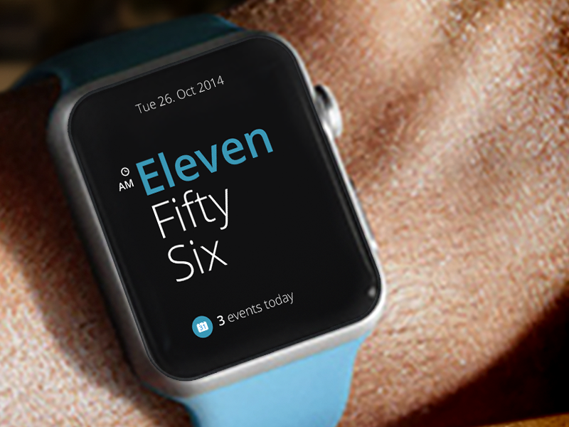 iWatch Clock Concept by Lee Black on Dribbble