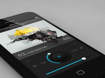 Shimmer Music Player controls iphone iphone 5 iphone 5 music player ipod lee black music music player music ui the shimmer effect tunes ui
