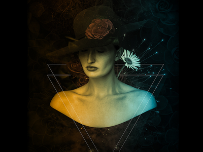 Silence art design firework flower lady photo manipulation photoshop wallpaper