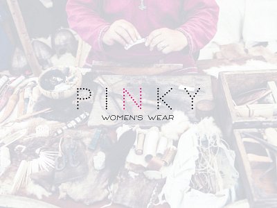 Pinky brand branding design logo wear womans