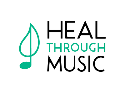 Music Therapy Identity WIP brand custom type identity lettering logo music therapy