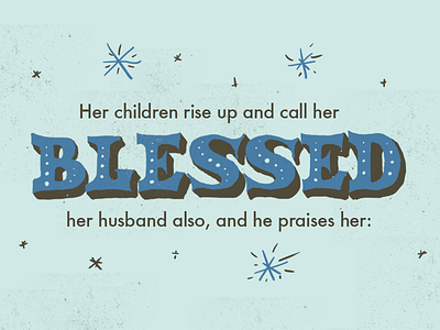 Blessed WIP bible hand lettering lettering text type