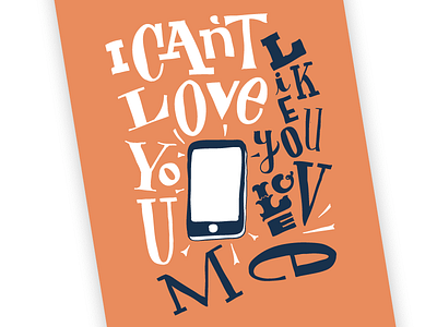 Poster WIP lettering phone poster