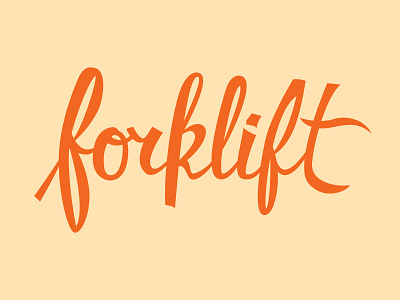 Forklift - Alphabet Zoom! WIP childrens book font lettering script type