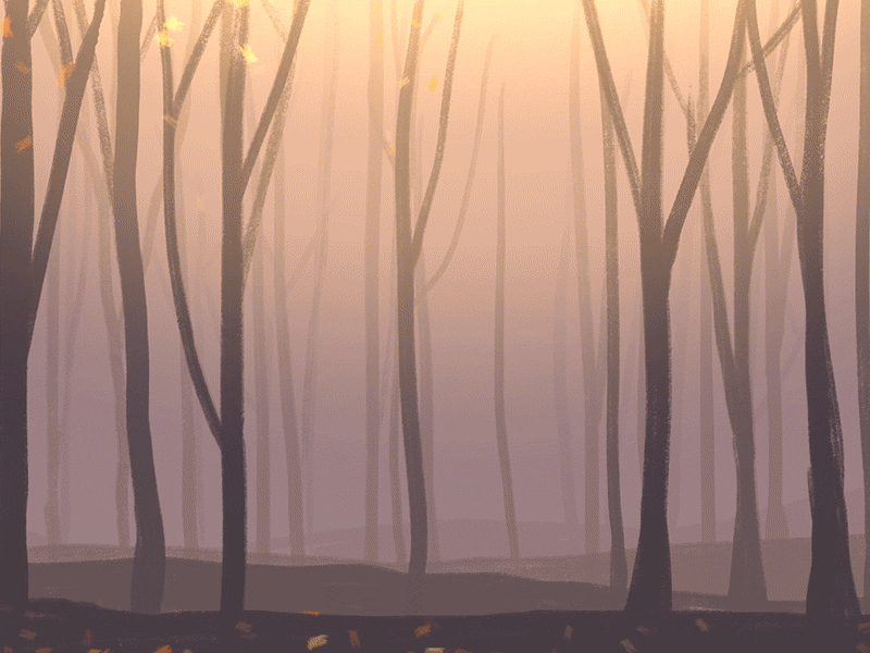 Ambient Autumn Background WIP animation autumn fall leafs trees