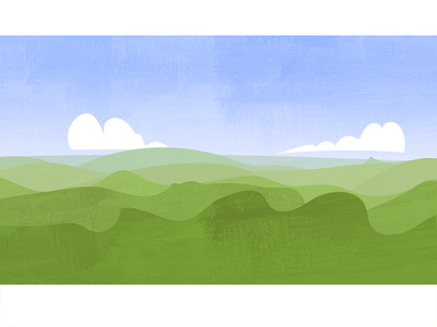 Pastoral Background background grass green hills illustration