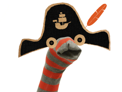 Sock Puppet Pirate - Motion Track after effects animation motion track pirate ship sock puppet