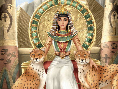 Cleopatra book cover book cover character design children illustration childrens book childrens book illustration cleopatra digital art digital drawing illustration procreate