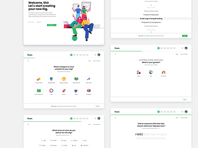 Fiverr redesign | Gig create flow app business create design desktop fiverr flow freelance gig ui ux