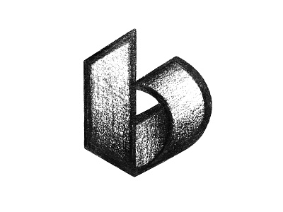 b b letter b logo mark monogram sketch symbol type typography