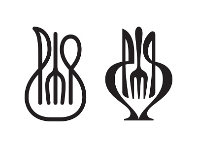 wip fork jug knife logo mark spoon symbol
