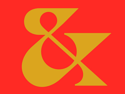 & ampersand letter logo mark monogram symbol typography