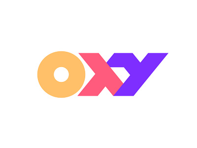 Oxy letter logo logotype mark monogram symbol typography