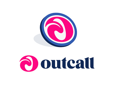Outcall V1 c letter letter o logo logotype mark monogram negative space outcall symbol tongue tongue logo typography