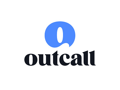 Outcall V2 letter letter o lettering logo logo mark symbol logotype mark monogram negative space o serif symbol typography