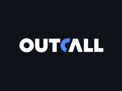 Outcall V3 logo logotype mark phone phone icon symbol typography wordmark wordmark logo