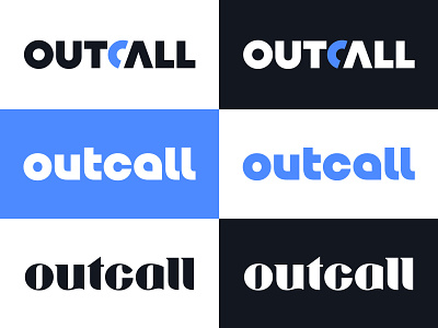 Outcall V3,4,5 costume typography letter lettering logo logo mark symbol logotype mark monogram phone icon symbol typography