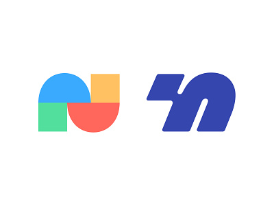 N letter letter n logo logo mark symbol logotype mark monogram n n logo negative space symbol typography