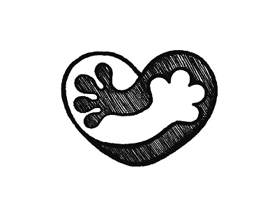 Hug with heart / Sketch heart heart logo heart symbol hug hugs logo mark paws pet shop sketch symbol