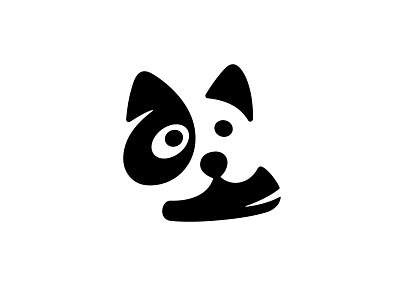 Dog with Sneaker / WIP cute logo dog dog logo logo logo versions mark negative space logo negativespace sneaker symbol