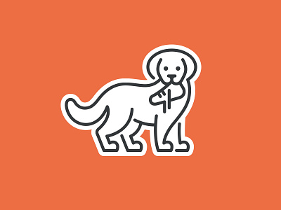 Dog V2 / Wip animal animal logo branding dog dog logo identity line logo logo mark puppy puppy logo retriever symbol