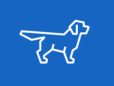 Retriever dog dog logo golden retriever logo mark retriever symbol