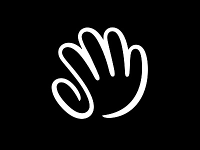 Hi logo hand hand logo hi hola logo mark symbol