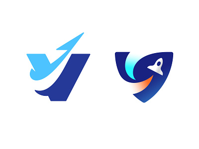 V + Space Shuttle Versions letter logo mark monogram shuttle space space shuttle symbol typography