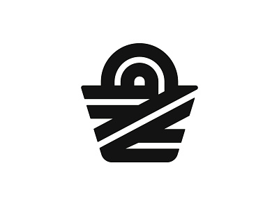 Z + Shopping Basket basket grocery letter logo logotype mark monogram shop shoping shopping app symbol typography